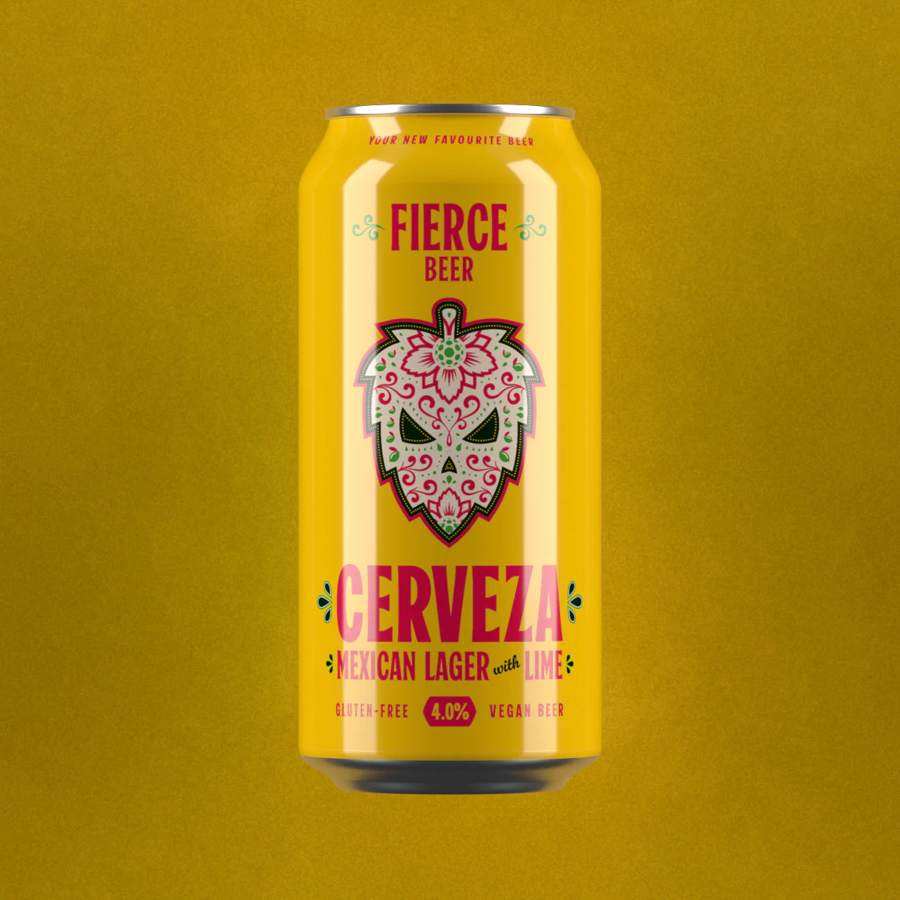 Fierce Beer Cerveza Mexican Lager, 400ml